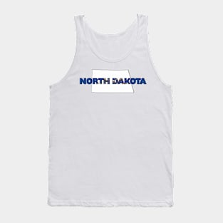 North Dakota Colored State Letters Tank Top